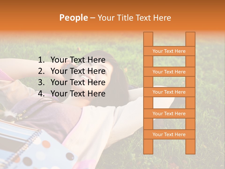 Student Mobile People PowerPoint Template
