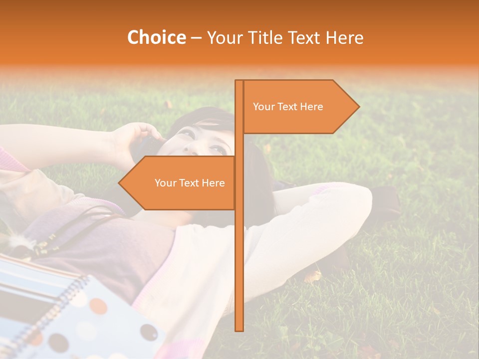 Student Mobile People PowerPoint Template