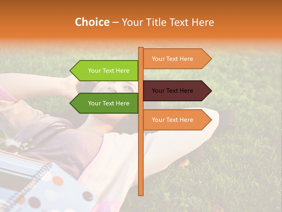 Student Mobile People PowerPoint Template