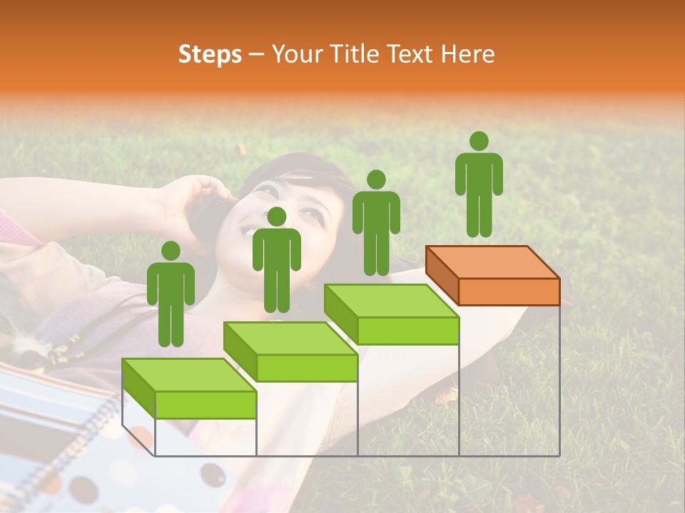 Student Mobile People PowerPoint Template