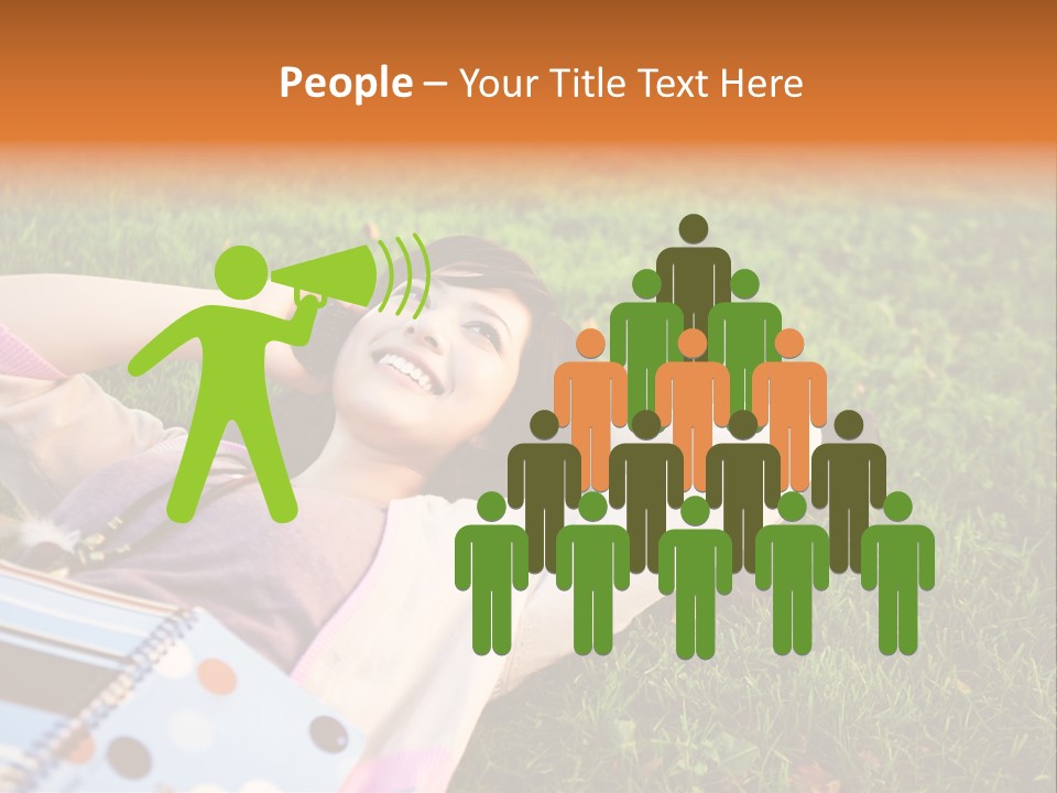 Student Mobile People PowerPoint Template