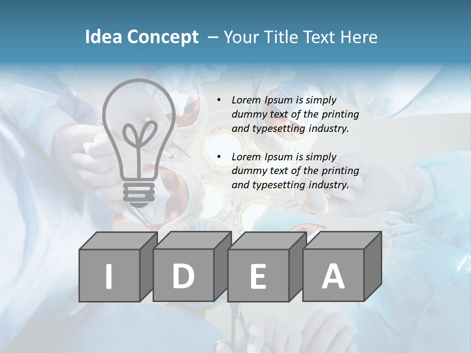 Group Instrument Man PowerPoint Template