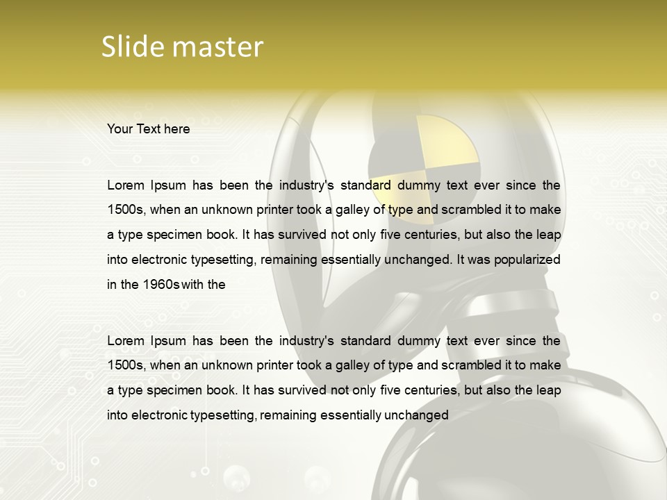 Chrome Metal Safety PowerPoint Template