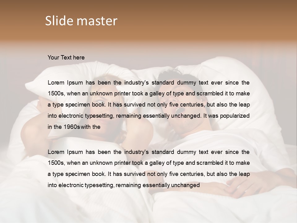 Muffle Frustration Marriage PowerPoint Template