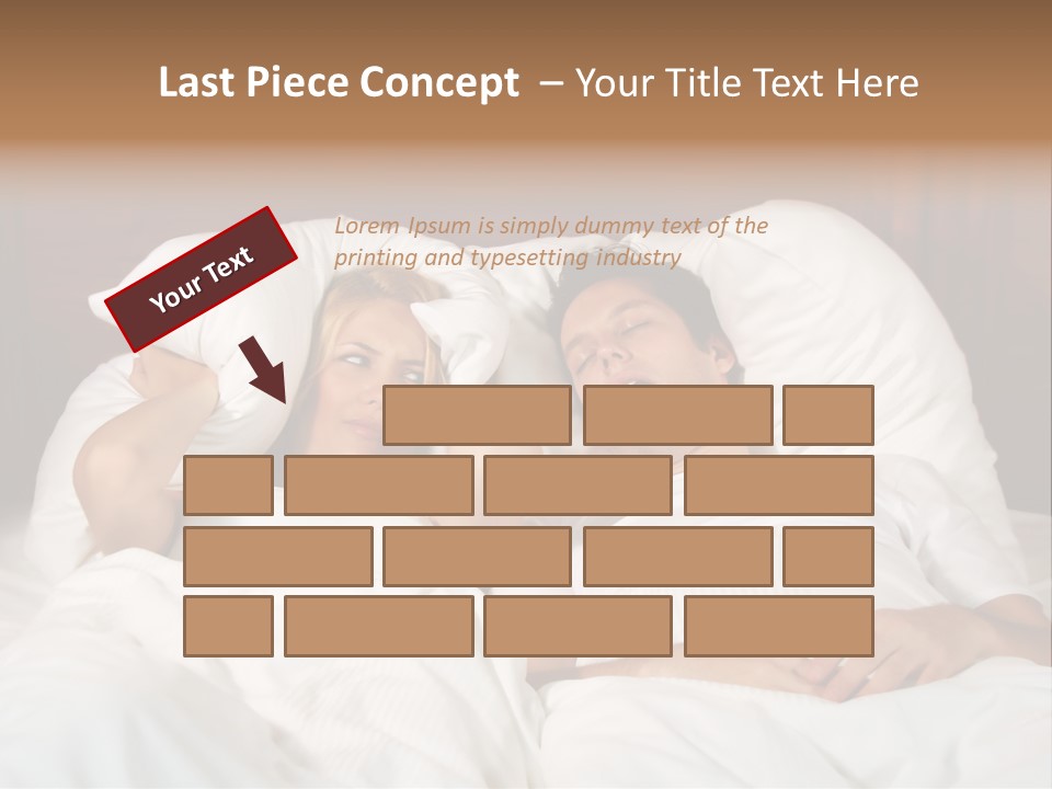 Muffle Frustration Marriage PowerPoint Template