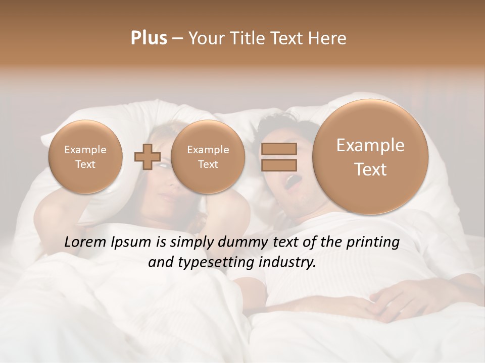 Muffle Frustration Marriage PowerPoint Template