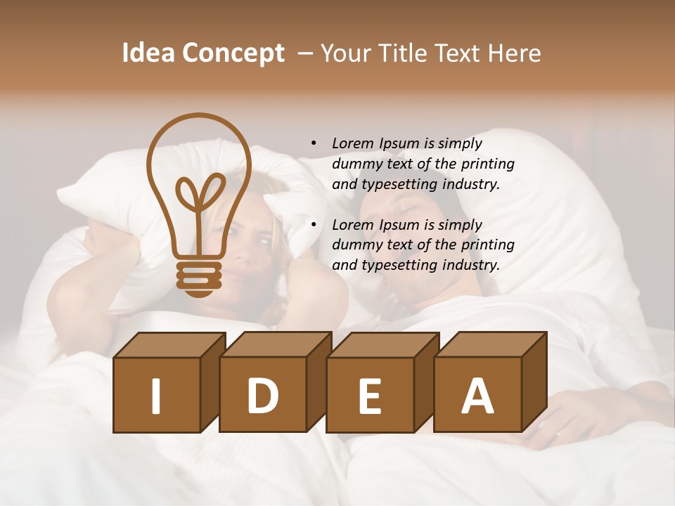 Muffle Frustration Marriage PowerPoint Template