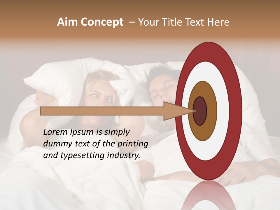 Muffle Frustration Marriage PowerPoint Template