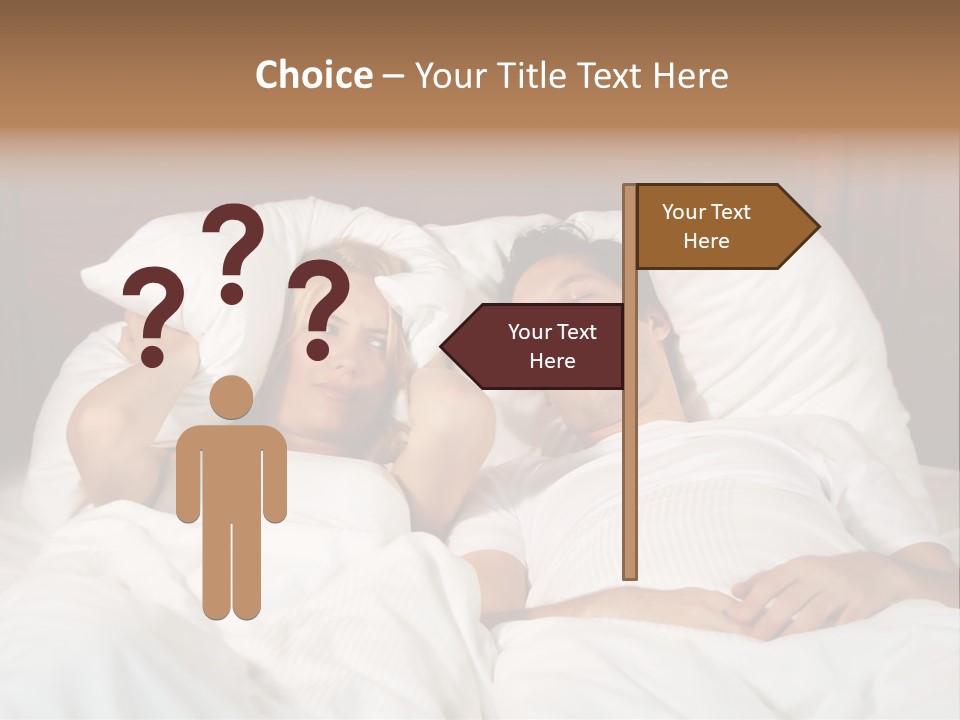 Muffle Frustration Marriage PowerPoint Template