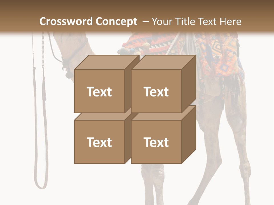 Africa Saddle Vacations PowerPoint Template