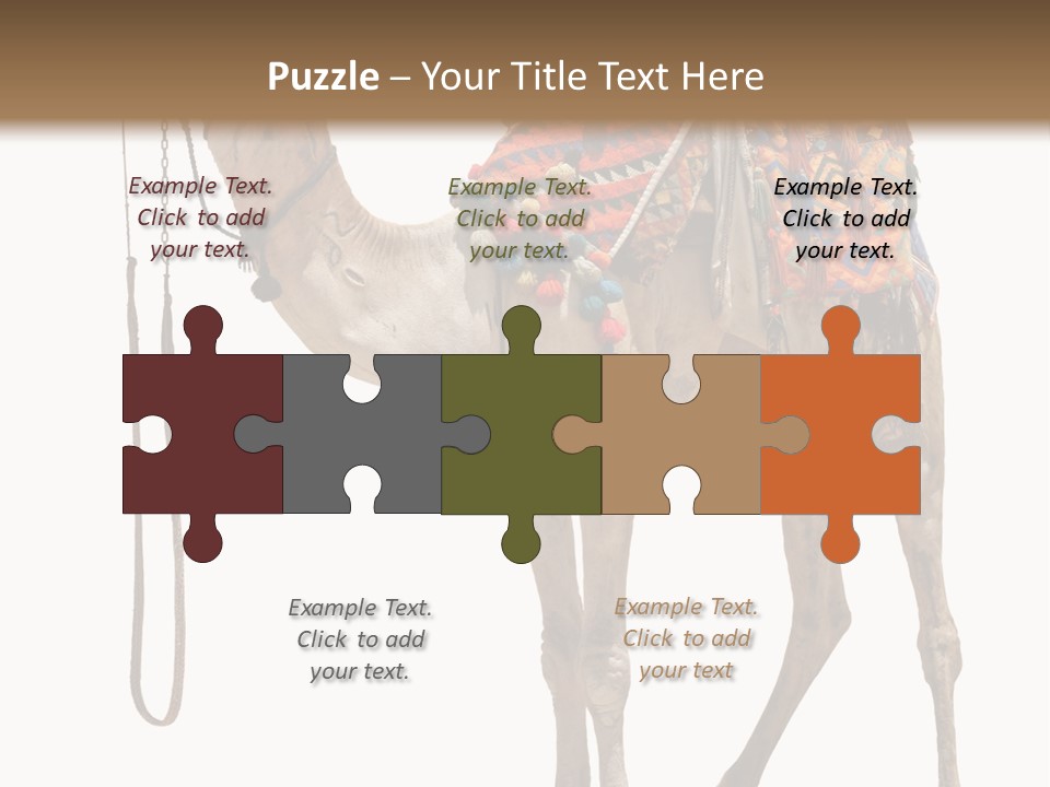 Africa Saddle Vacations PowerPoint Template