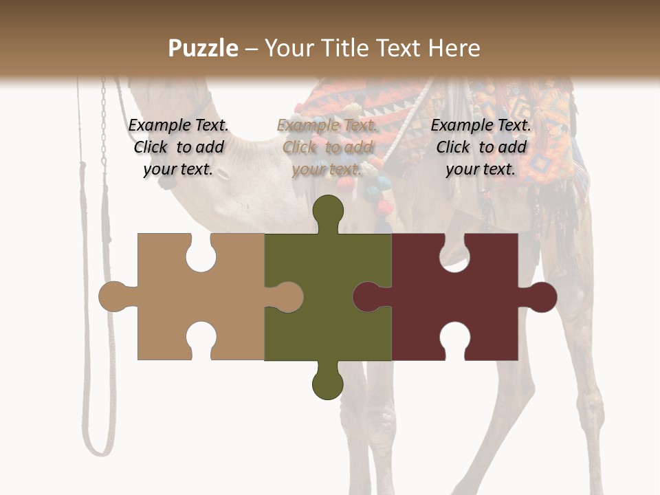 Africa Saddle Vacations PowerPoint Template