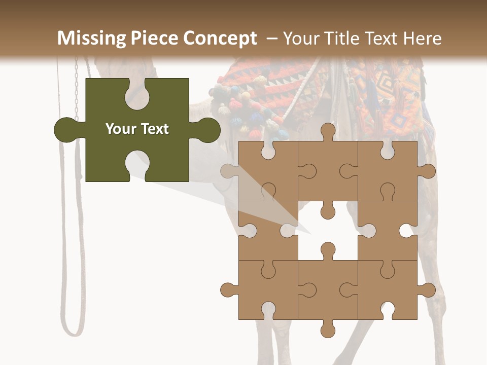 Africa Saddle Vacations PowerPoint Template