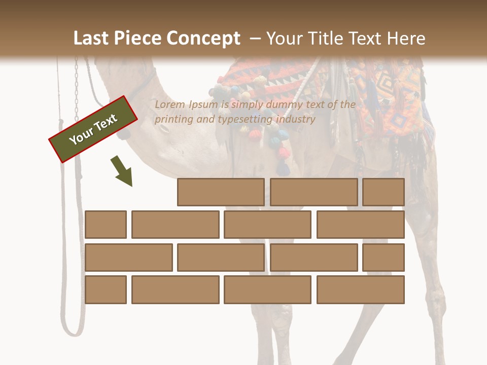 Africa Saddle Vacations PowerPoint Template