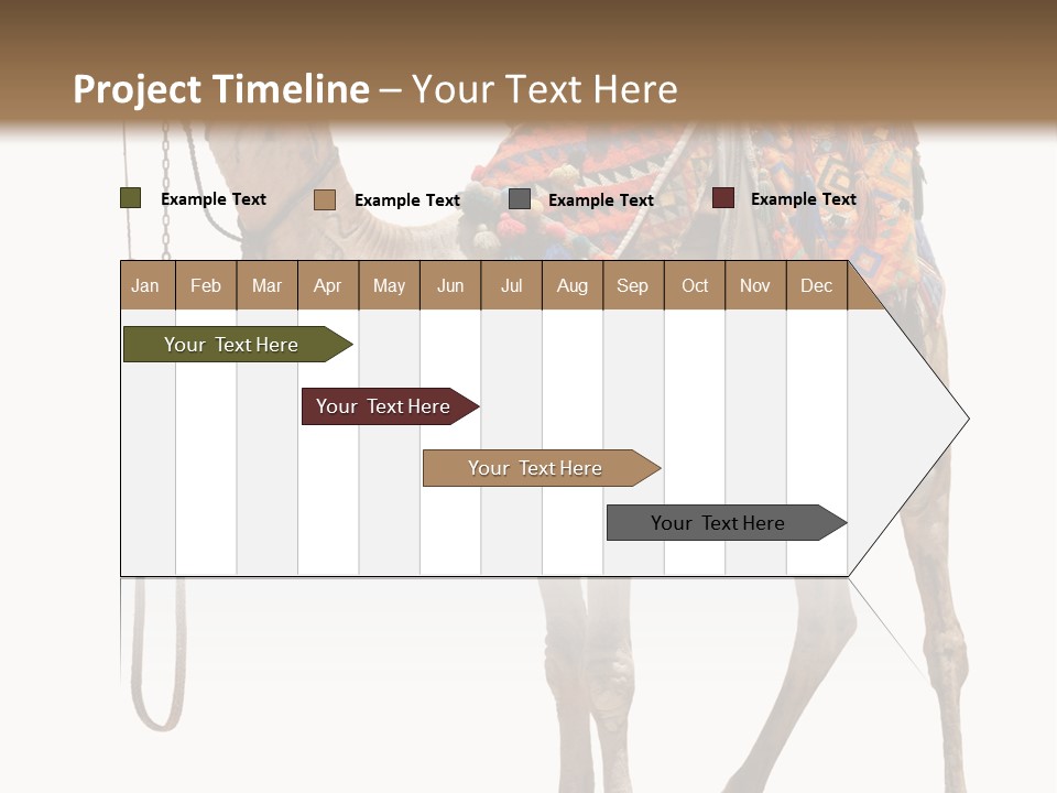 Africa Saddle Vacations PowerPoint Template