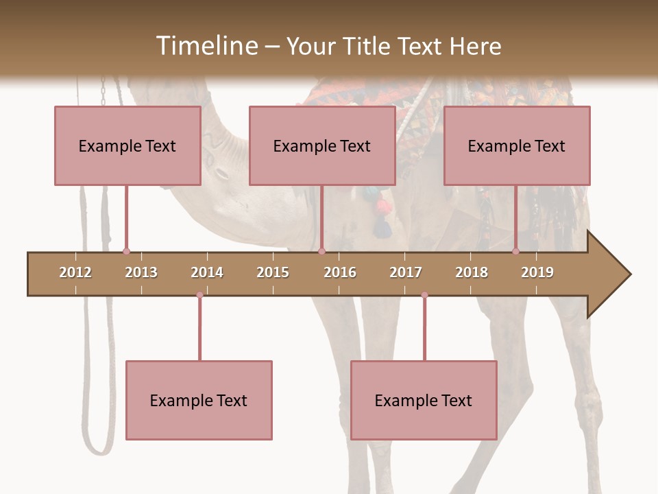 Africa Saddle Vacations PowerPoint Template