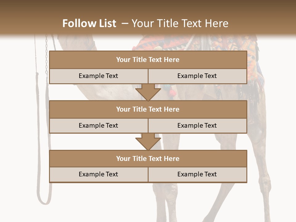 Africa Saddle Vacations PowerPoint Template