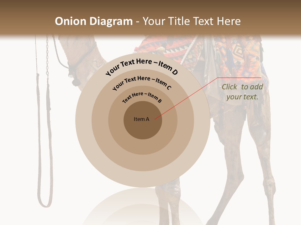 Africa Saddle Vacations PowerPoint Template