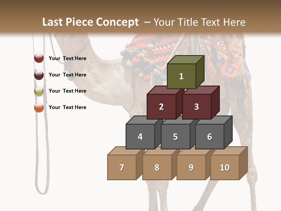 Africa Saddle Vacations PowerPoint Template