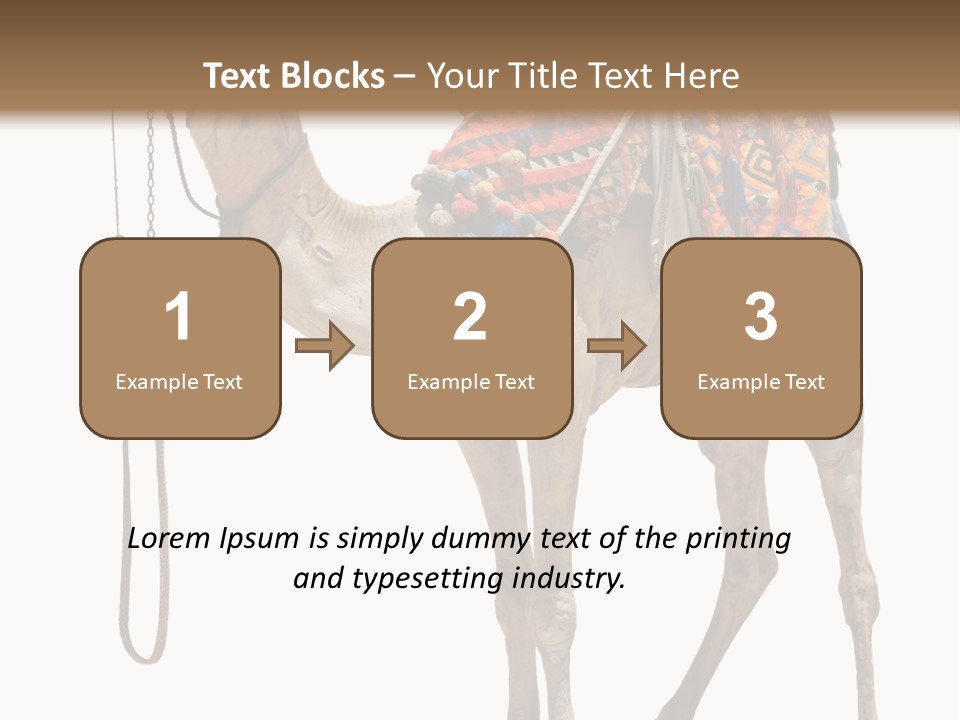 Africa Saddle Vacations PowerPoint Template