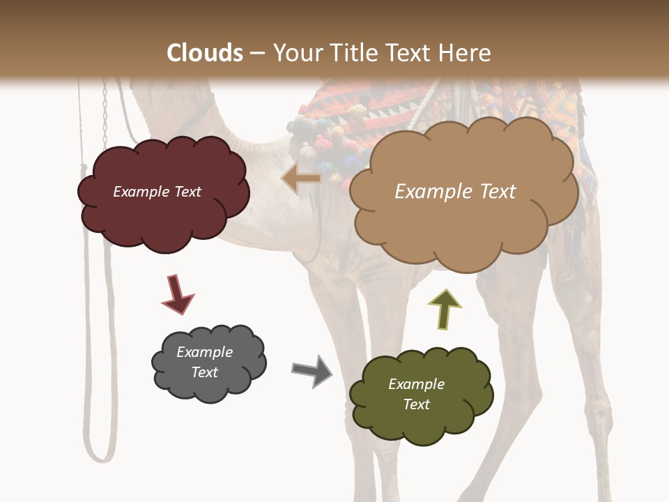 Africa Saddle Vacations PowerPoint Template