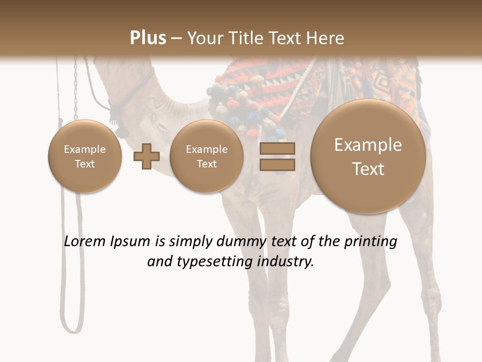 Africa Saddle Vacations PowerPoint Template