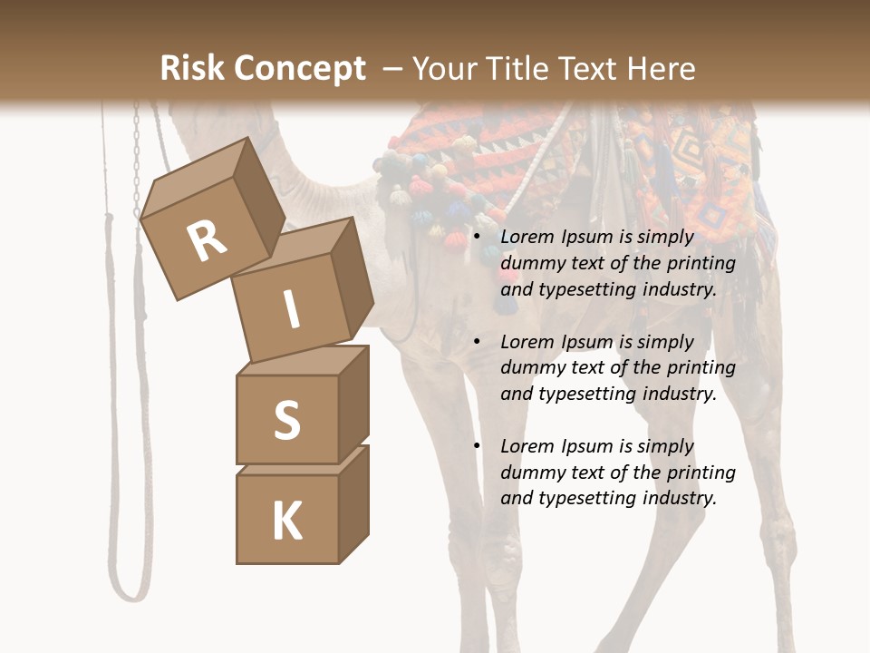 Africa Saddle Vacations PowerPoint Template