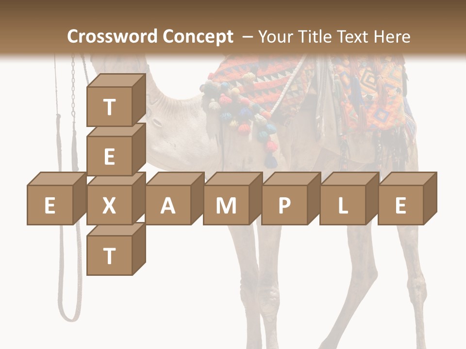 Africa Saddle Vacations PowerPoint Template