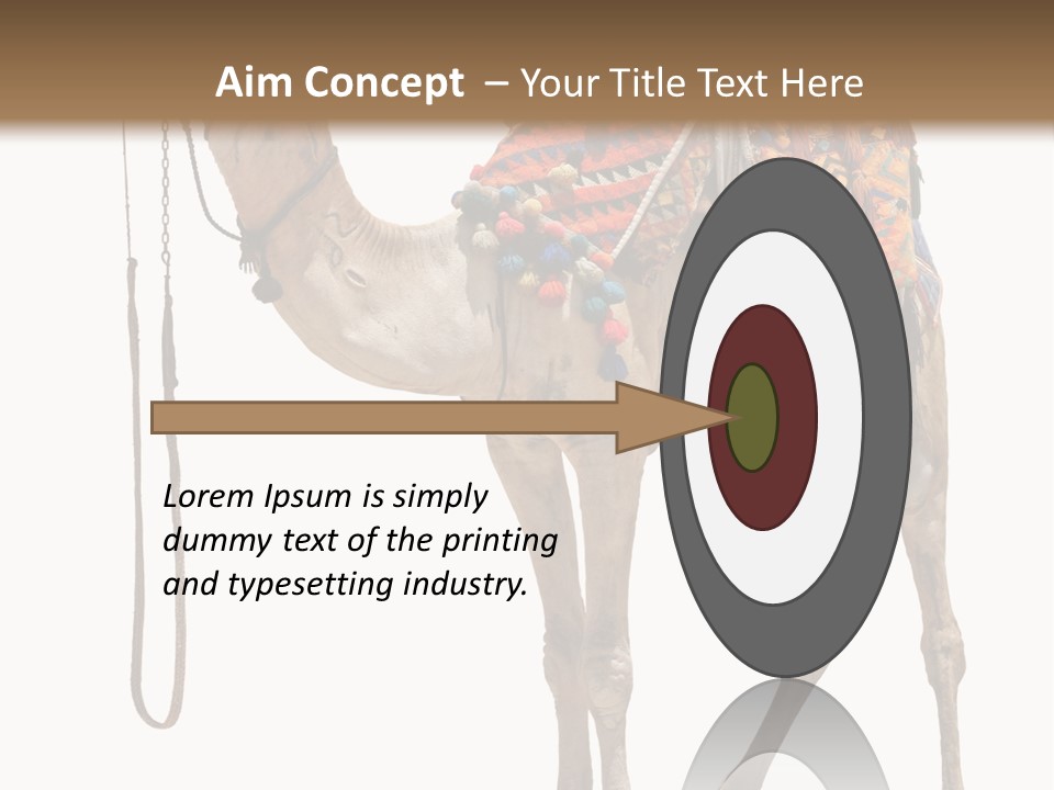 Africa Saddle Vacations PowerPoint Template