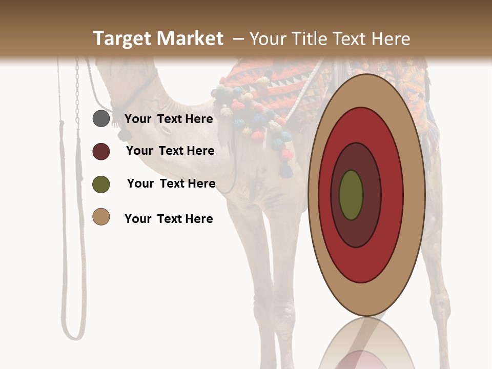 Africa Saddle Vacations PowerPoint Template