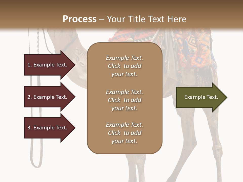 Africa Saddle Vacations PowerPoint Template