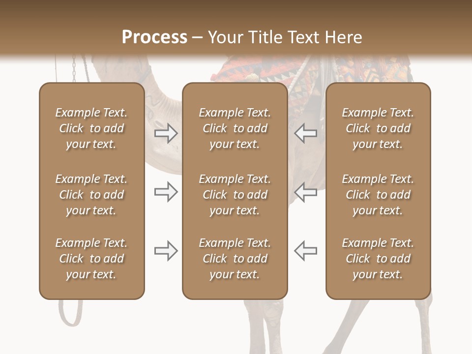 Africa Saddle Vacations PowerPoint Template