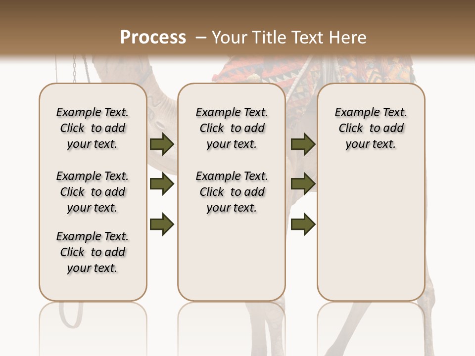 Africa Saddle Vacations PowerPoint Template