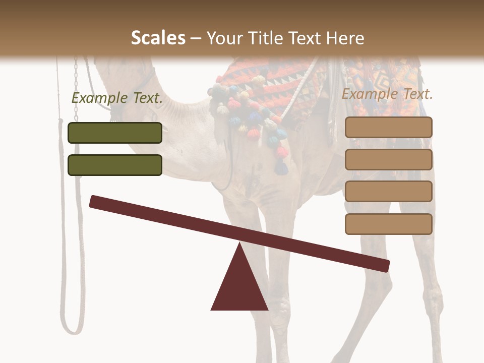 Africa Saddle Vacations PowerPoint Template