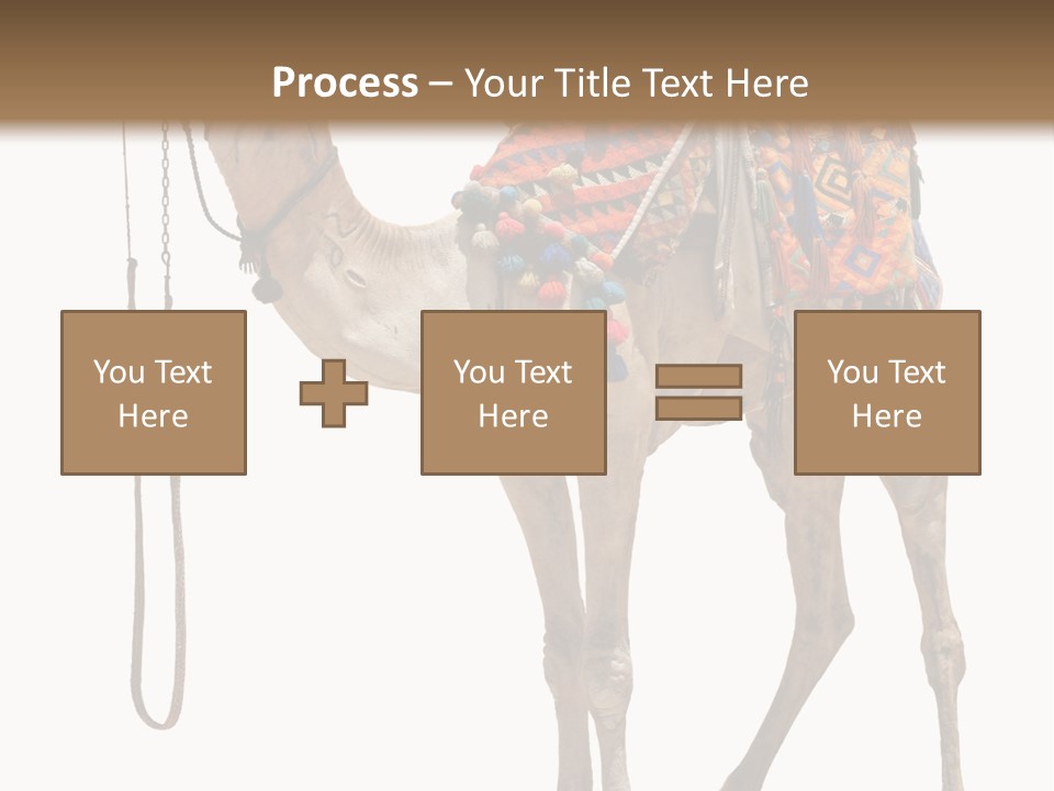 Africa Saddle Vacations PowerPoint Template