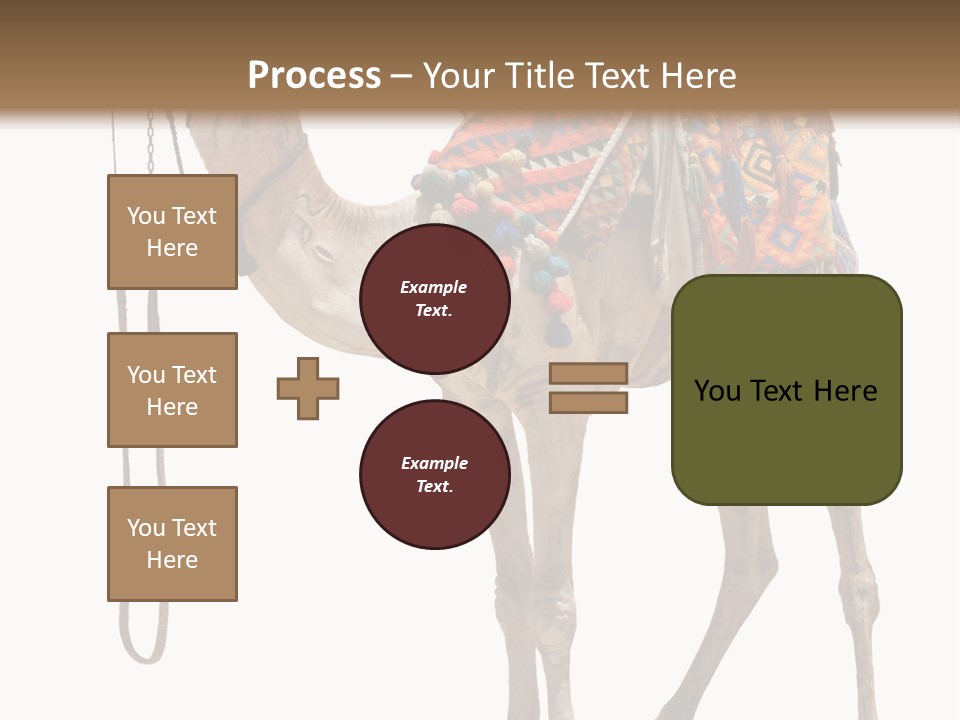 Africa Saddle Vacations PowerPoint Template