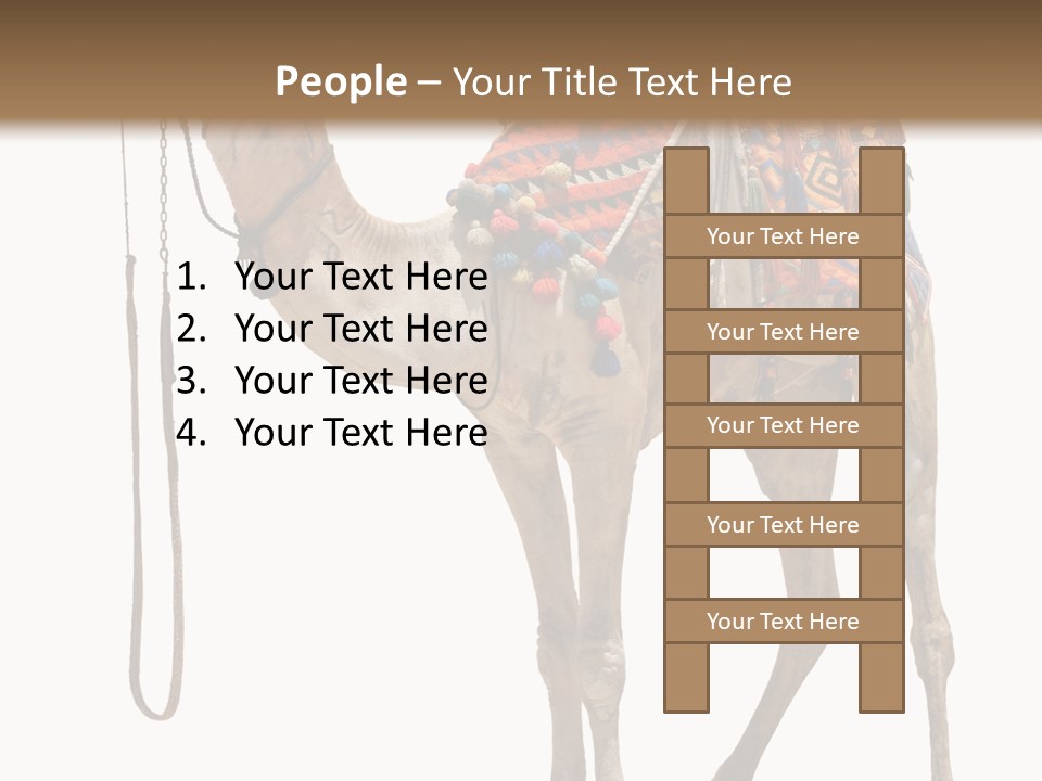 Africa Saddle Vacations PowerPoint Template