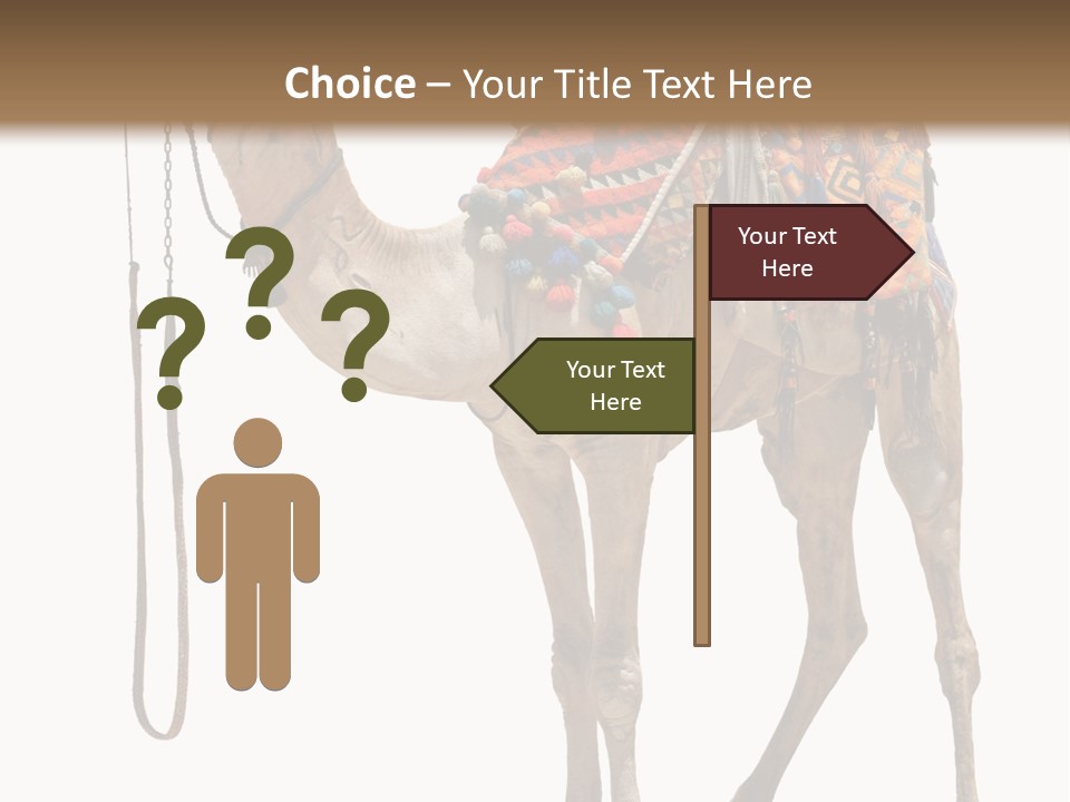 Africa Saddle Vacations PowerPoint Template