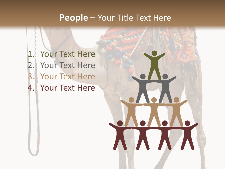 Africa Saddle Vacations PowerPoint Template