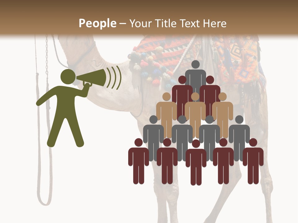 Africa Saddle Vacations PowerPoint Template