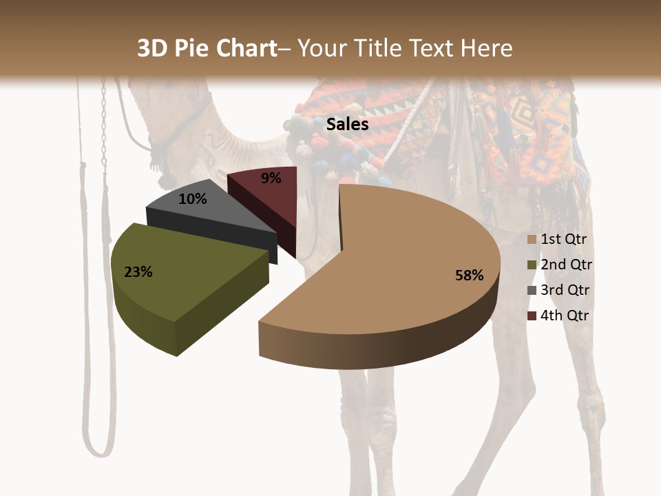 Africa Saddle Vacations PowerPoint Template