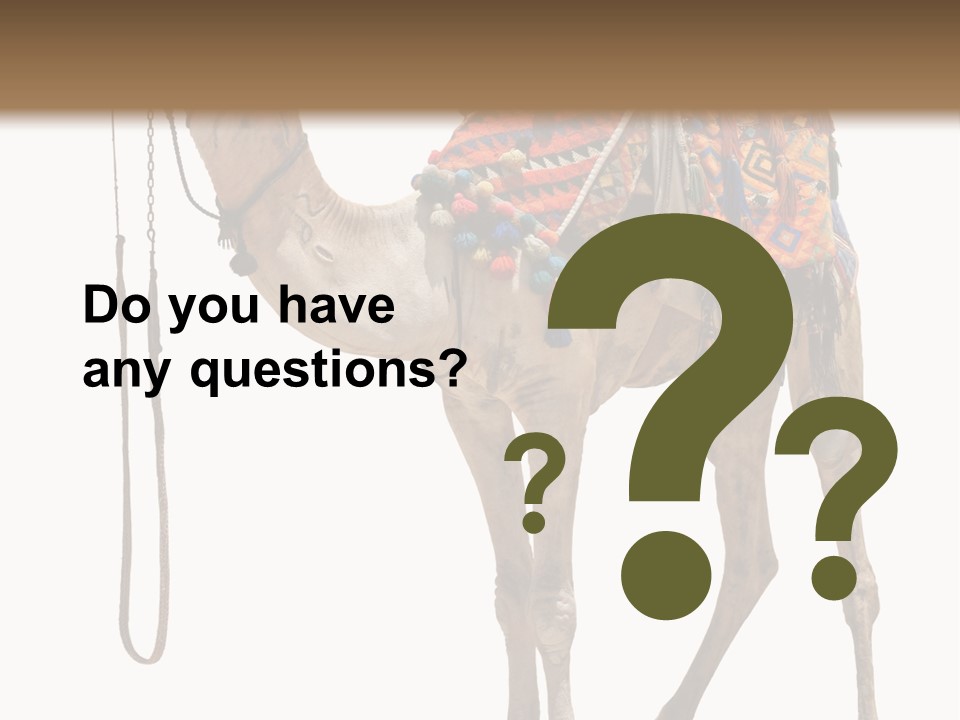 Africa Saddle Vacations PowerPoint Template