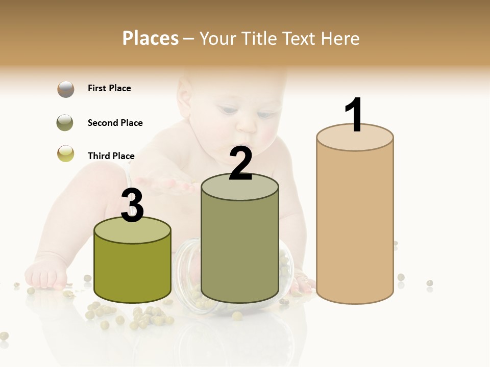 Boy Sitting Expression PowerPoint Template