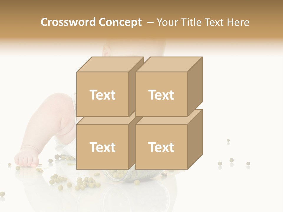 Boy Sitting Expression PowerPoint Template