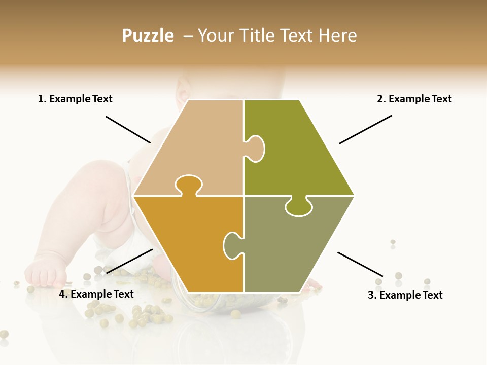Boy Sitting Expression PowerPoint Template