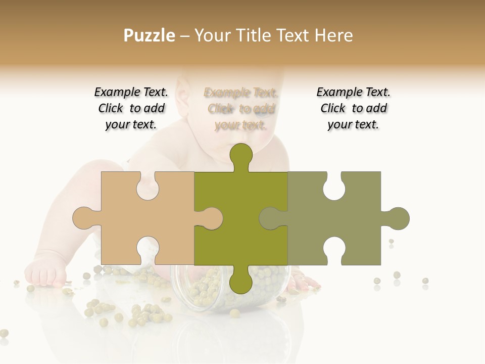 Boy Sitting Expression PowerPoint Template