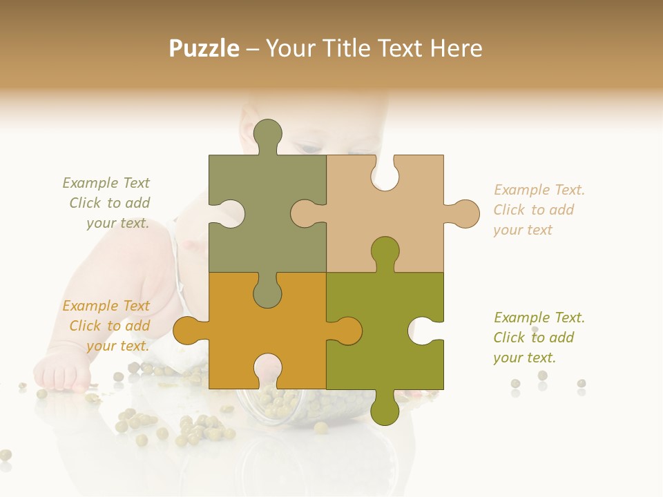 Boy Sitting Expression PowerPoint Template