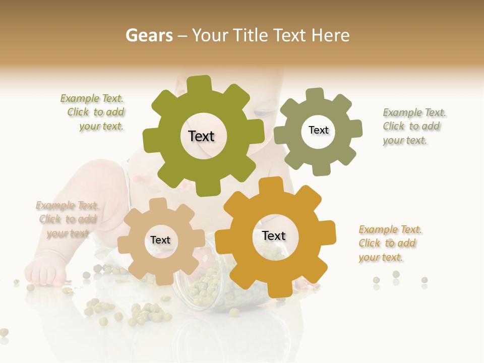 Boy Sitting Expression PowerPoint Template