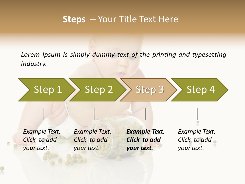 Boy Sitting Expression PowerPoint Template