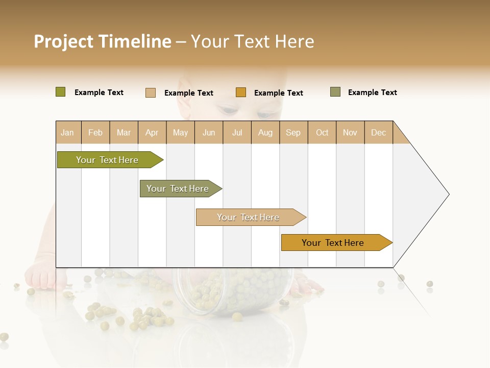 Boy Sitting Expression PowerPoint Template